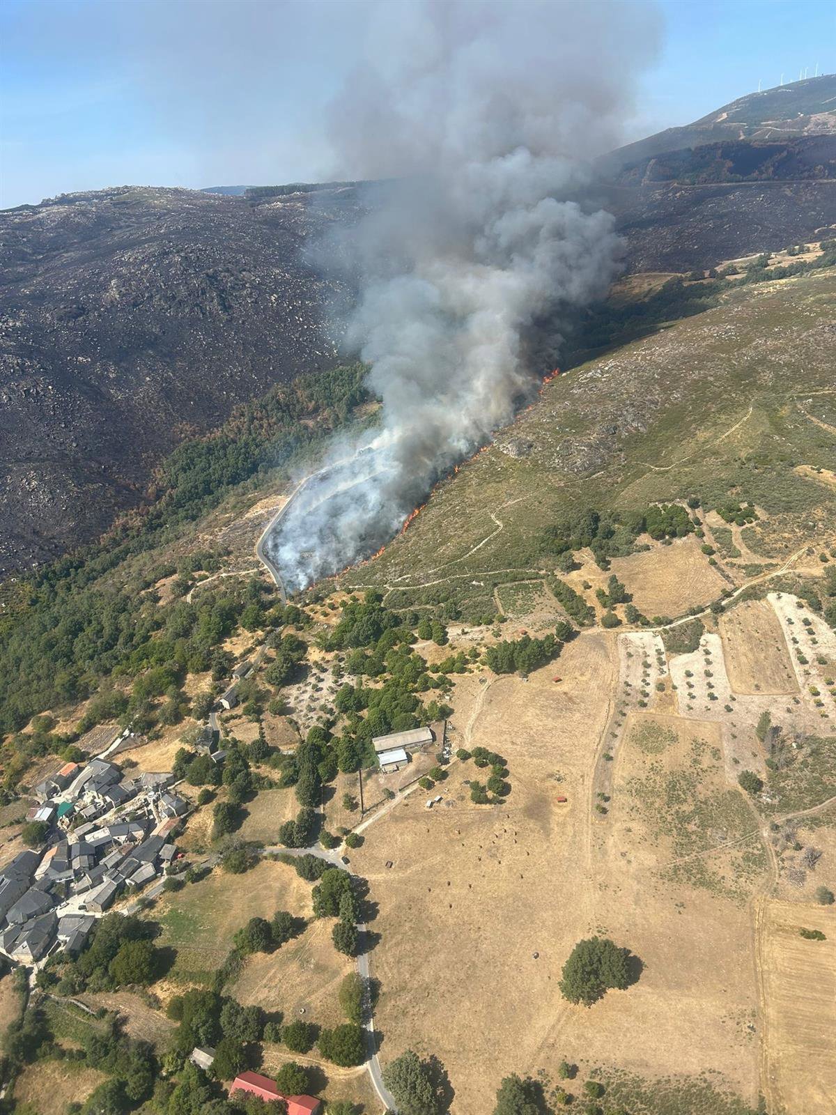 La Junta clasifica el incendio de Castromil (Zamora) como gravedad 0