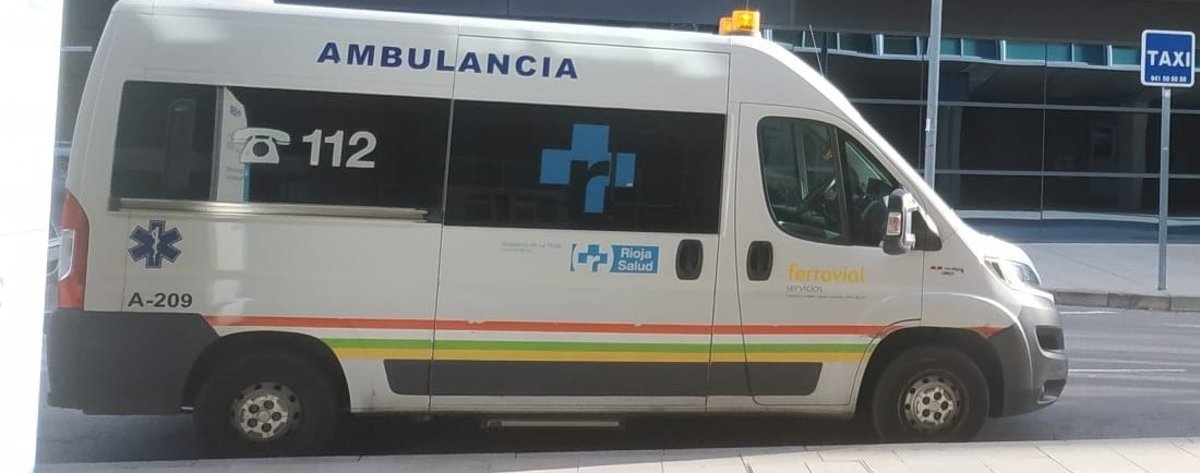 Un hombre de 75 años resulta herido tras el choque de dos coches en la N-126 en Haro