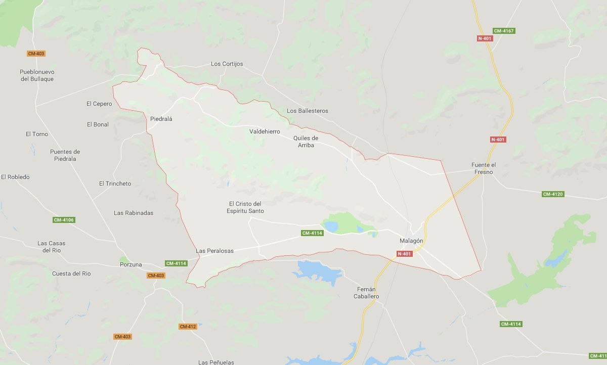 Cuatro heridos tras colisión entre un coche y una furgoneta en la N-401 en Malagón