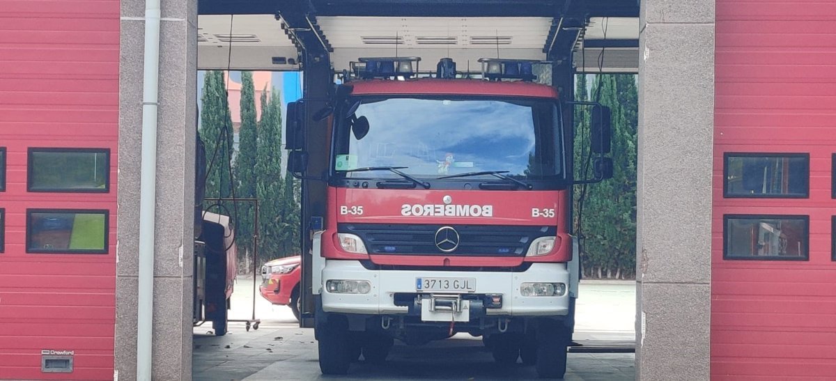Una persona acudió a Urgencias del Hospital de Calahorra por inhalar humo en un incendio en su