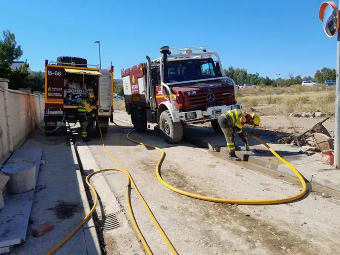 Cadrete y Santa Fe lideran las brigadas en la recuperación tras la tormenta del domingo