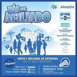 Feijóo encabeza un mitin en Zaragoza por el Día del Afiliado del PP Aragón, defendiendo su