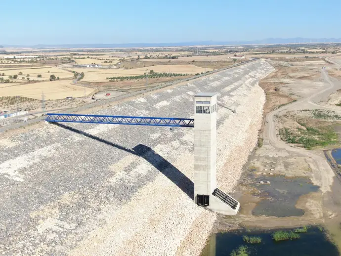 El embalse de Almudévar garantizará el riego en el Alto Aragón, uno de los sistemas más