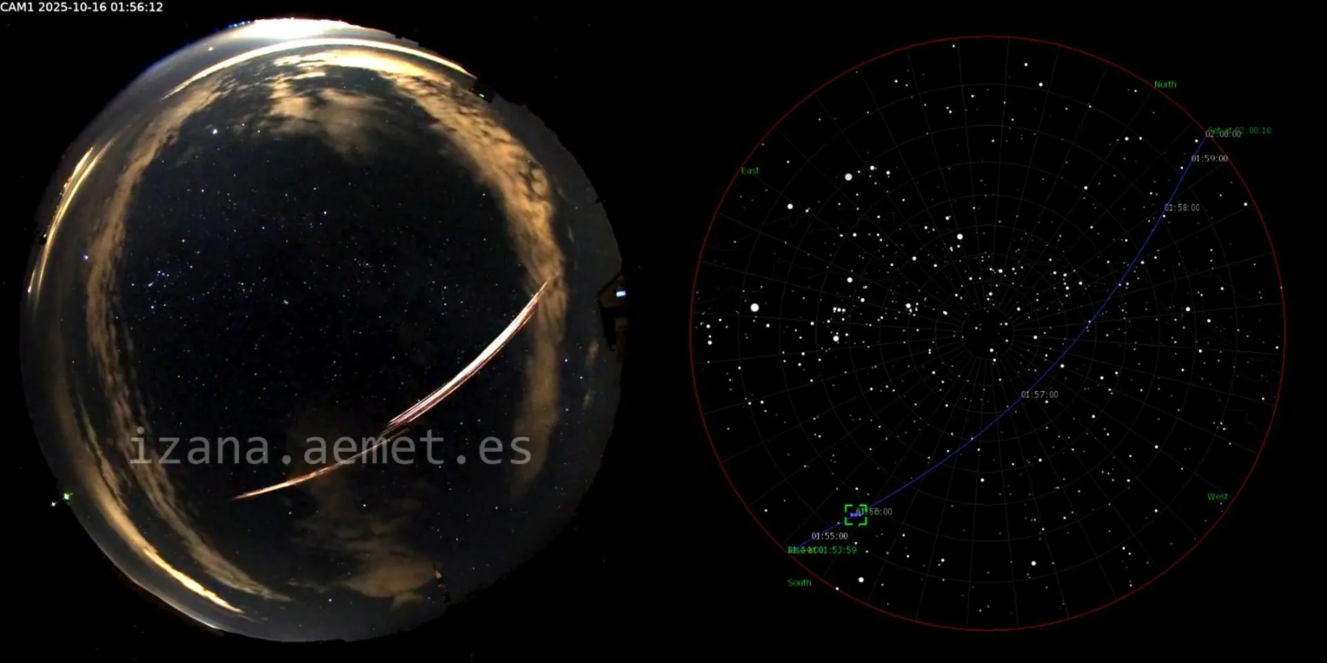 Un satélite chino se desintegra sobre Canarias y es registrado por la Red Sísmica de las islas Un satélite chino se desintegra sobre Canarias y es registrado por la Red Sísmica de las islas