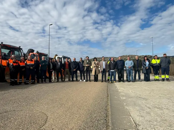 La Diputación de Huesca inicia el Plan de Vialidad Invernal con la entrega de sal a las comarcas