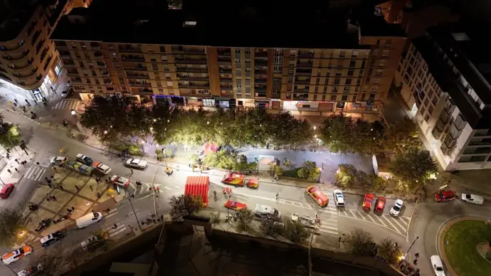 Vecinos de cuatro edificios de Huesca son desalojados por riesgo de colapso estructural.
