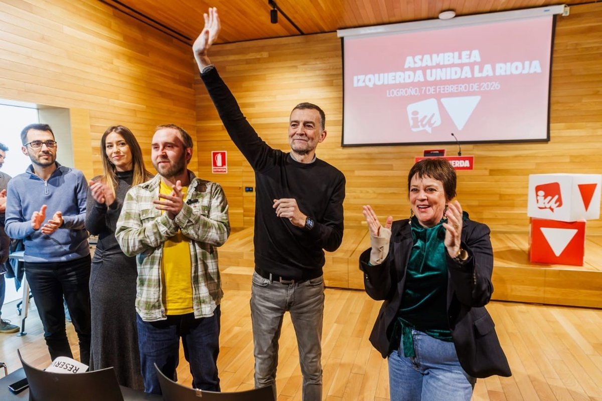 La asamblea de izquierda unida en La Rioja reelige a Diego Mendiola con más del 90% de apoyos