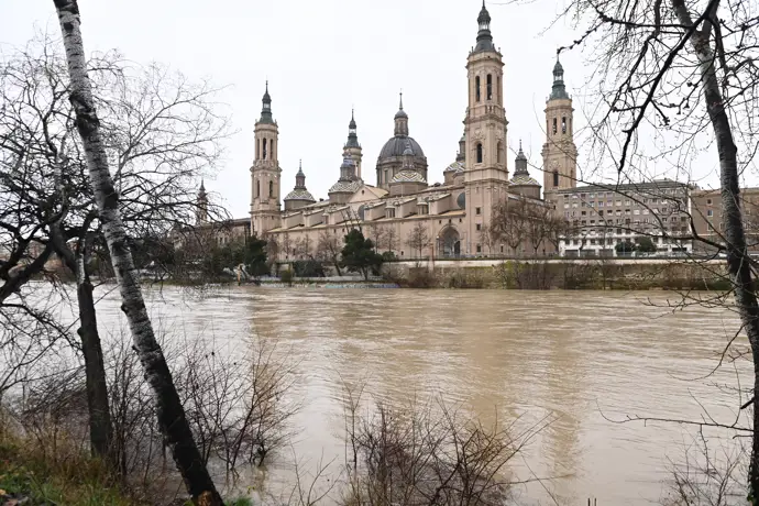 Activado el plan de inundaciones en alerta por el aumento del río Gállego en su tramo final