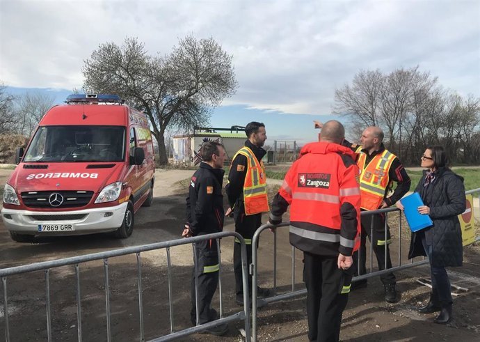Baja el caudal del Ebro y se evalúan las parcelas evacuadas de Torre Urzáiz por posibles daños