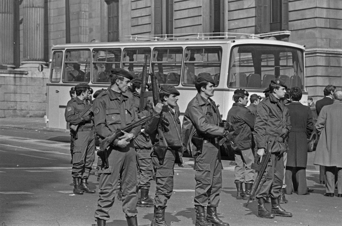 La posibilidad de un golpe de Estado era el tercer riesgo para Defensa antes del 23F