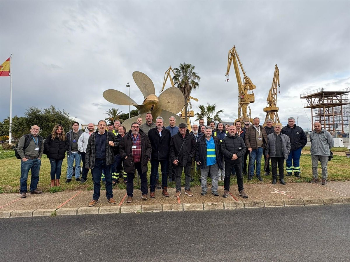 Los comités de Navantia en Cádiz impulsan Bahía Naval para exigir carga de trabajo e inversiones