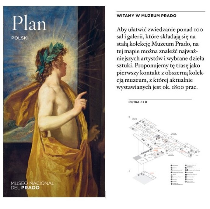 Plano del Museo del Prado en polaco