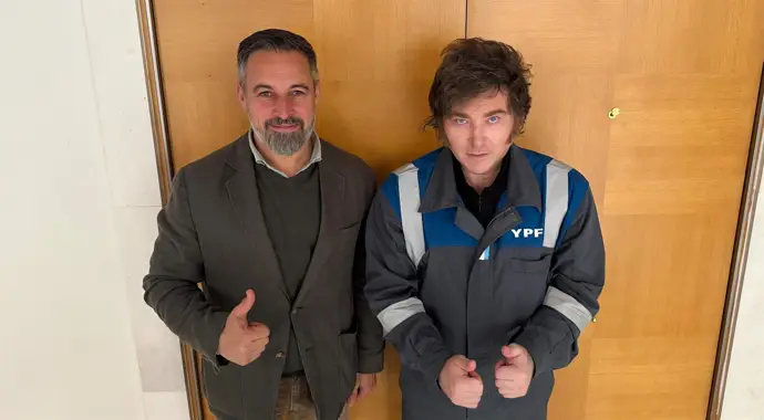 Abascal se encuentra en Madrid con el presidente argentino Javier Milei, se elevan a 8.400 los