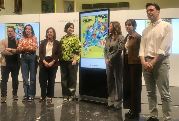Una ilustradora de Zaragoza se lleva el cartel de las Fiestas del Pilar 2026, capturando la ofrenda