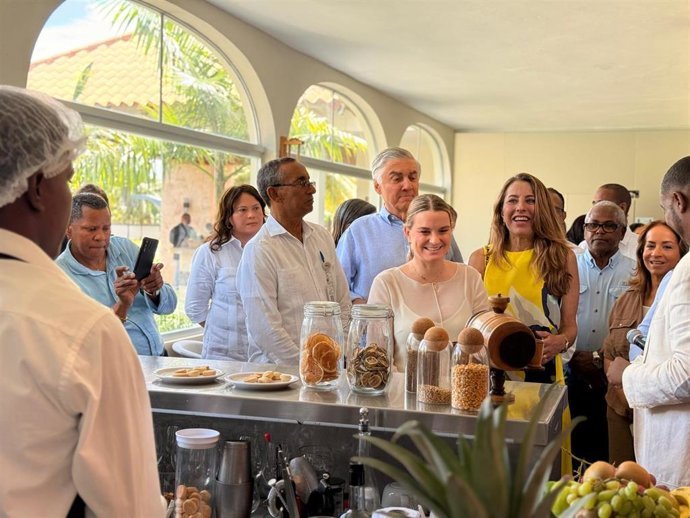 La presidenta Prohens, en un momento de su viaje a República Dominicana y el Caribe.