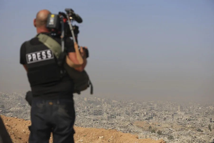 Imagen de archivo de una visita de EFE al barrio de Shejaia, en las afueras de la ciudad de Gaza en noviembre de 2025