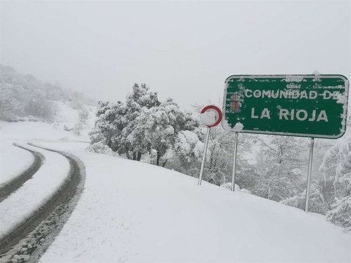 Archivo - Nieve en La Rioja