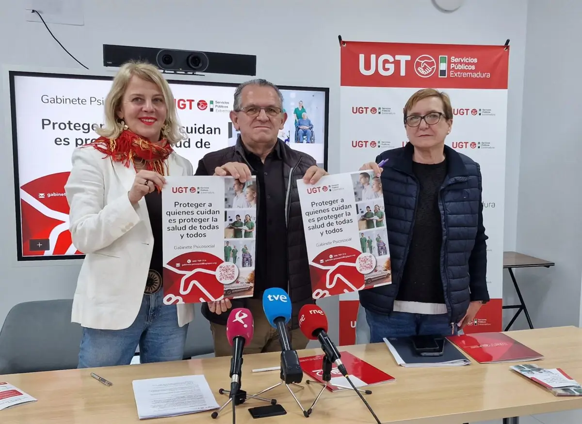 UGT SP Extremadura lanza una campaña para prevenir la violencia laboral en el sector sanitario y