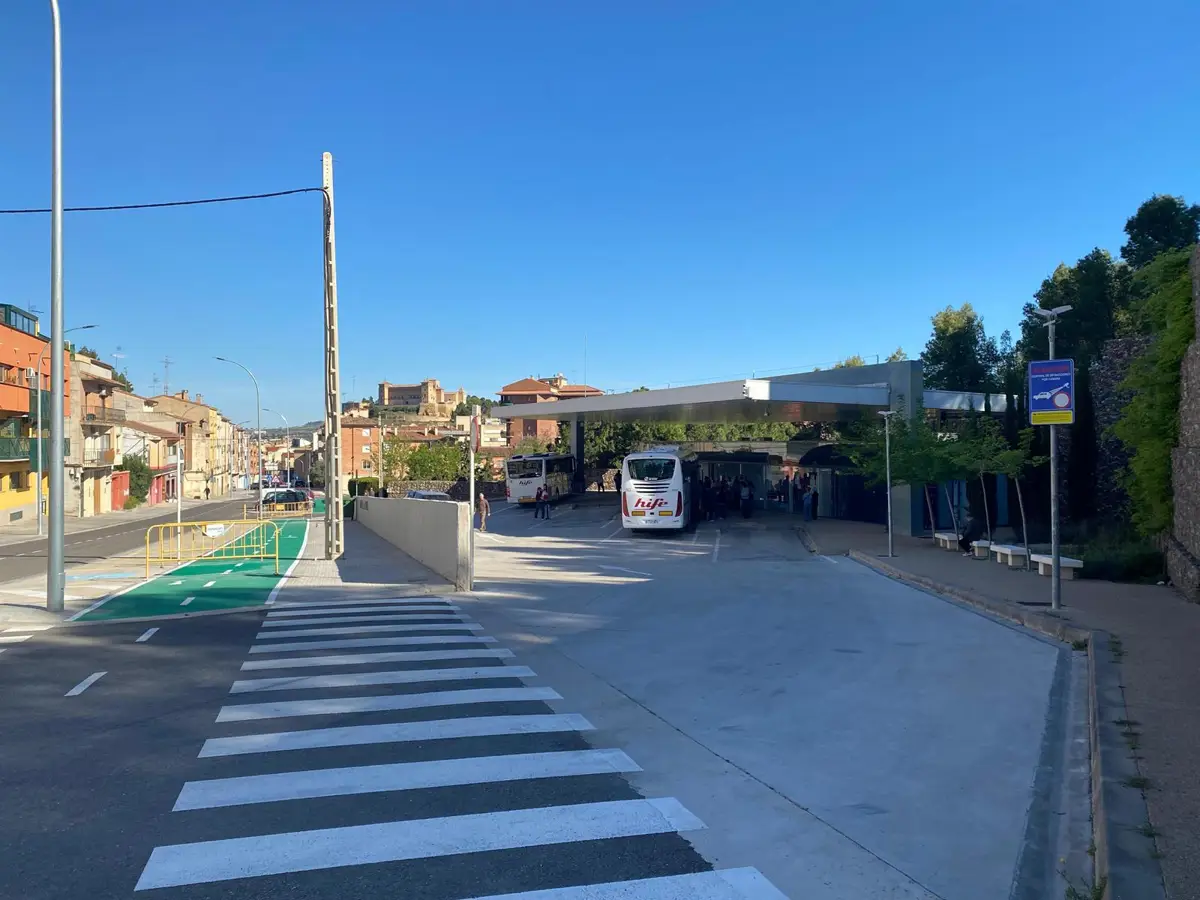 La estación de autobuses de Alcañiz presenta un carril bici y nuevos servicios tras la La estación de autobuses de Alcañiz presenta un carril bici y nuevos servicios tras la