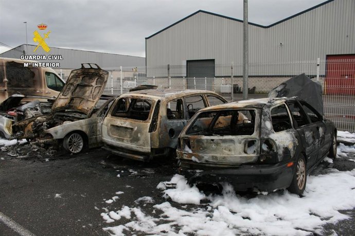 Coches incendiados