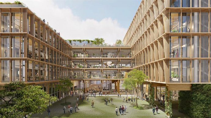Imagen del futuro edificio &Agrave;gora