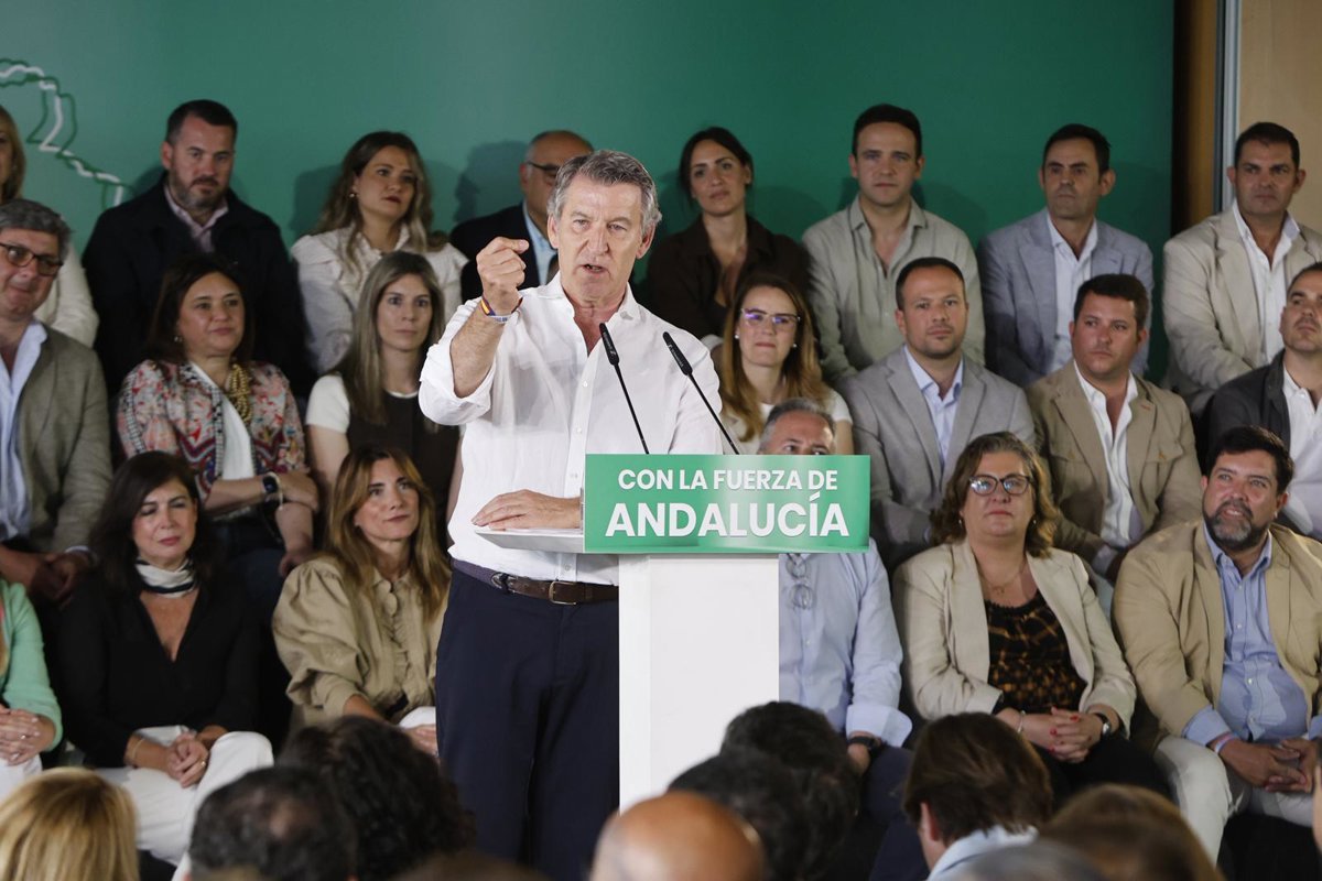 Feijóo solicita unidad para que Moreno revalide su mayoría sin Vox: "Más PP, más estabilidad