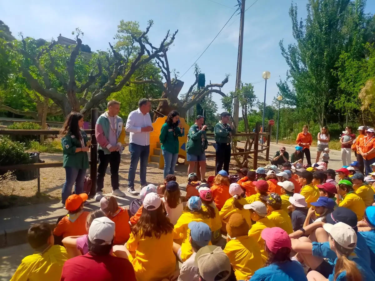 San Esteban de Litera inaugura el Parque de los Scouts por el 40 aniversario de Scouts Católicos