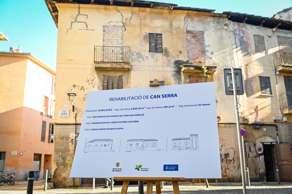 Palma avanza en la rehabilitación del edificio de Can Serra y el mercado municipal de Llevant